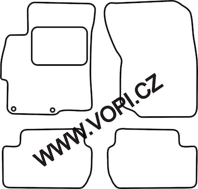 Autokoberce Mitsubishi Lancer 04/2008 - Autofit (3057)